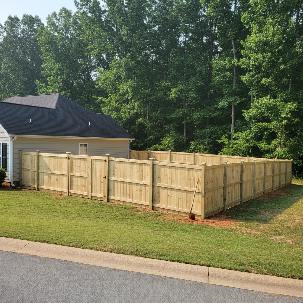 Wood Fence Installation