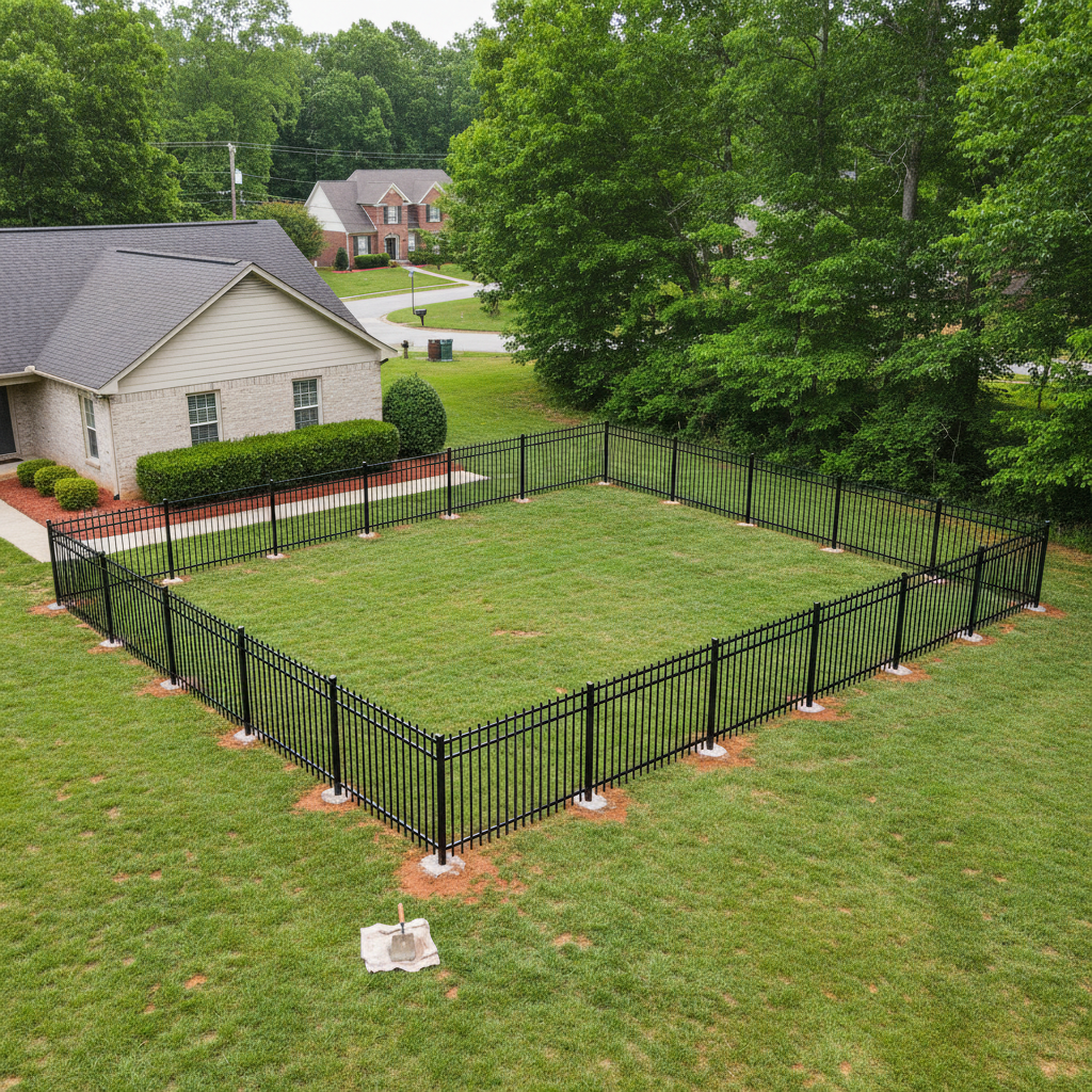 Aluminum Fence Installation