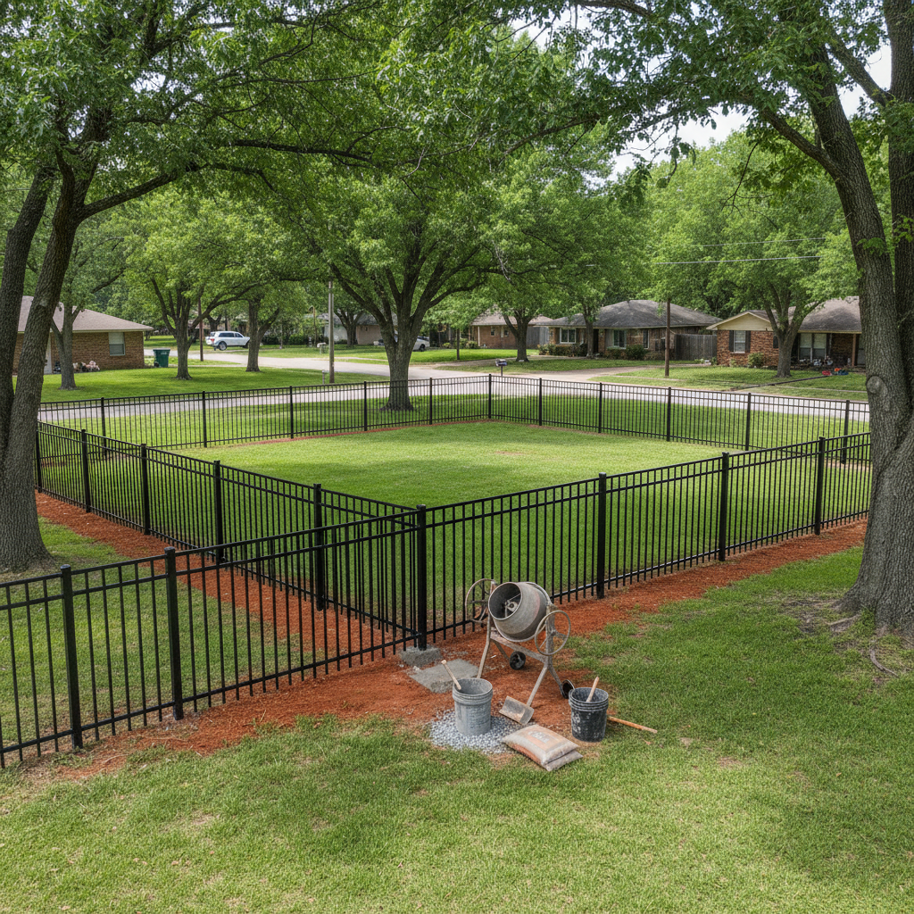 Aluminum Fence Installation in Wichita Falls