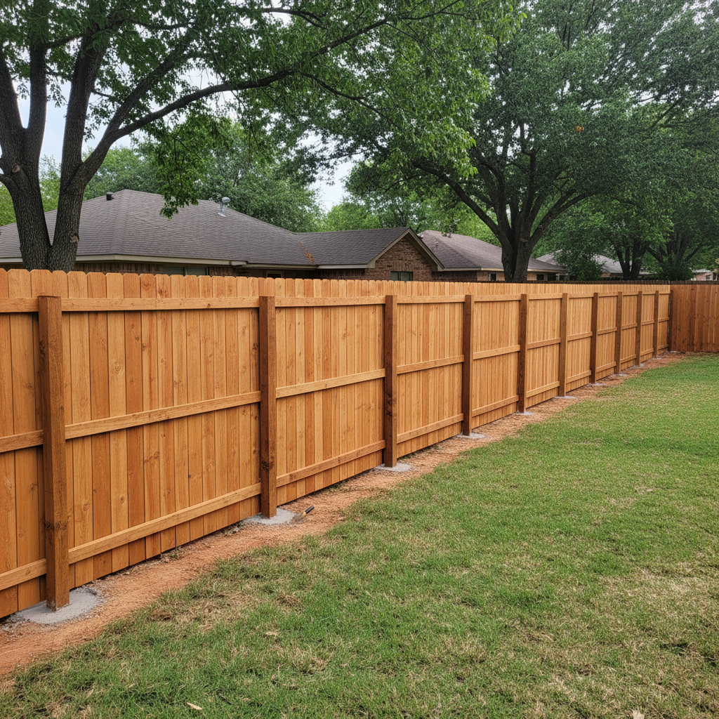 Wood Fence Installation in Wichita Falls