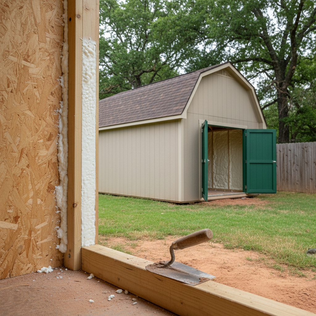 Shed Insulation in Waxahachie, TX