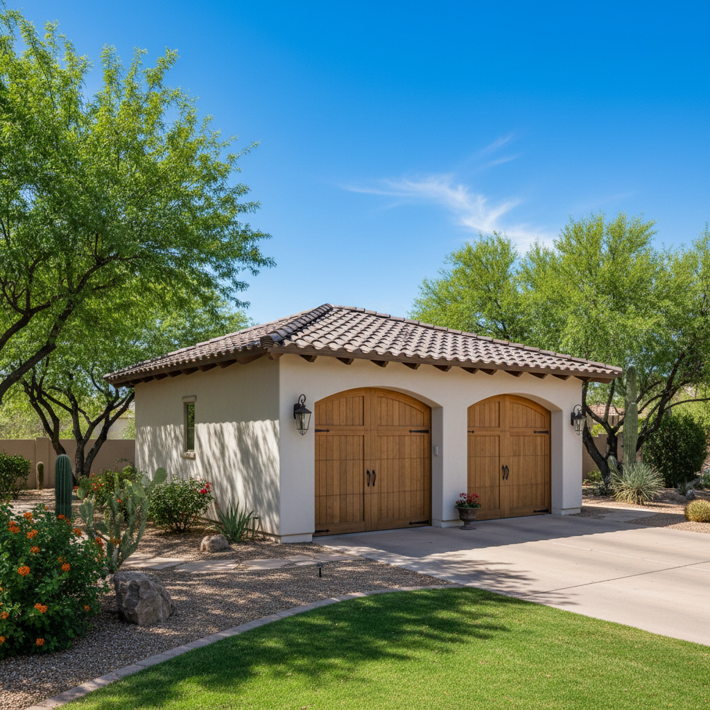 Completed garages work at a residential property in Scottsdale, AZ