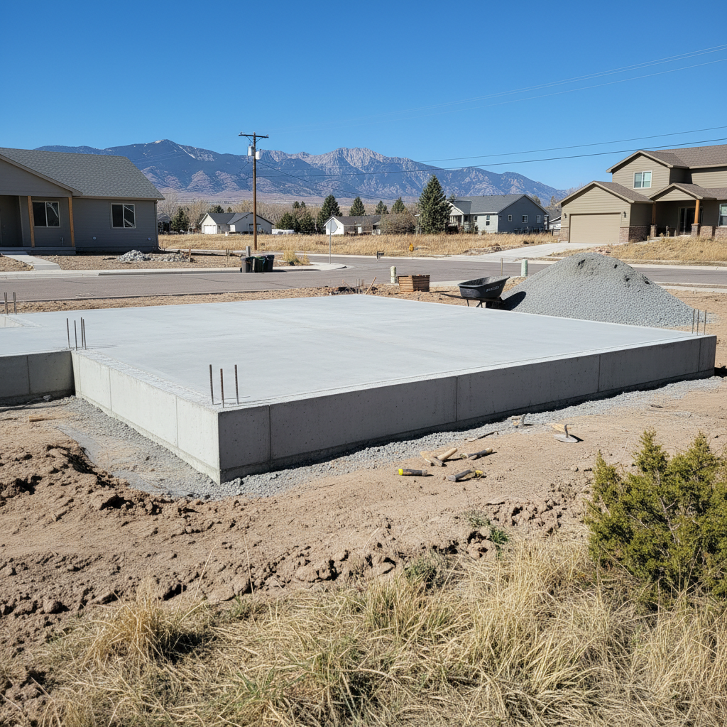 Concrete Foundations in Sandy
