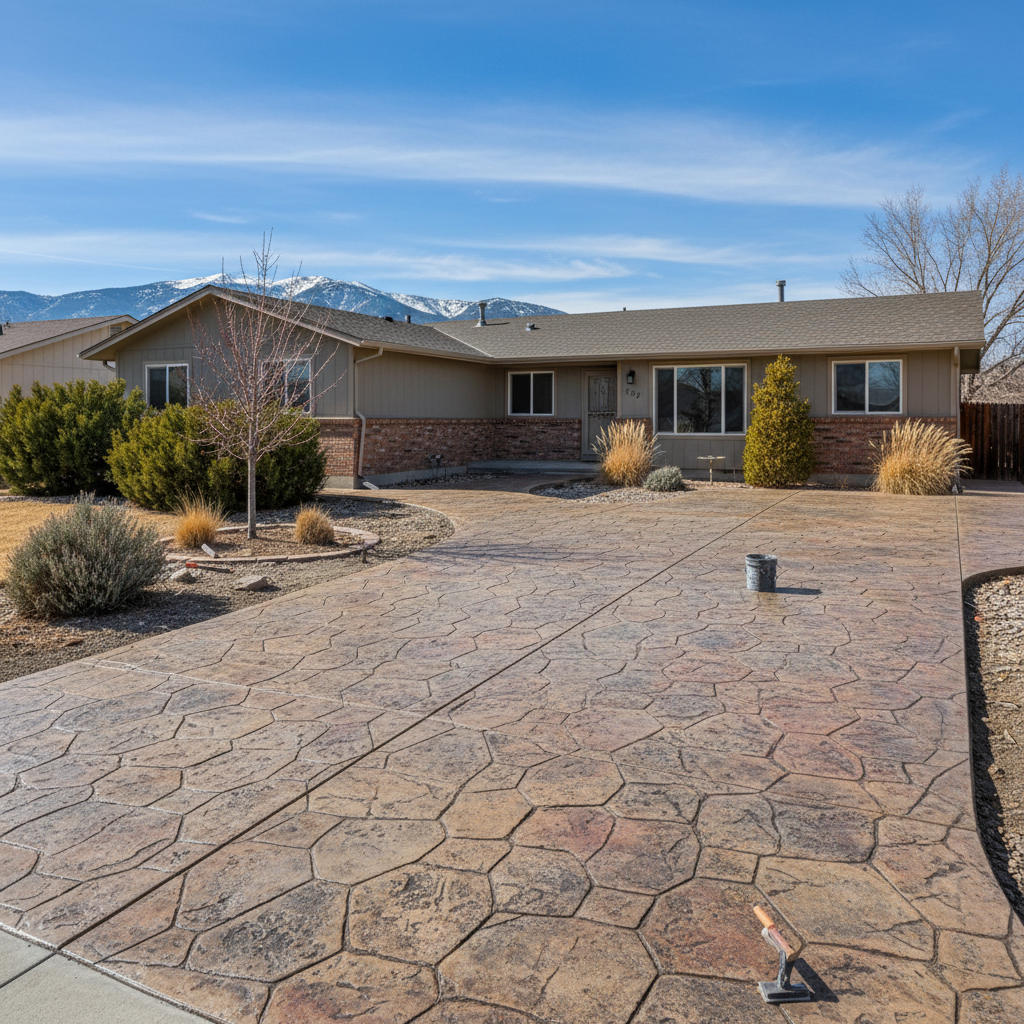 Stamped Concrete in Sandy