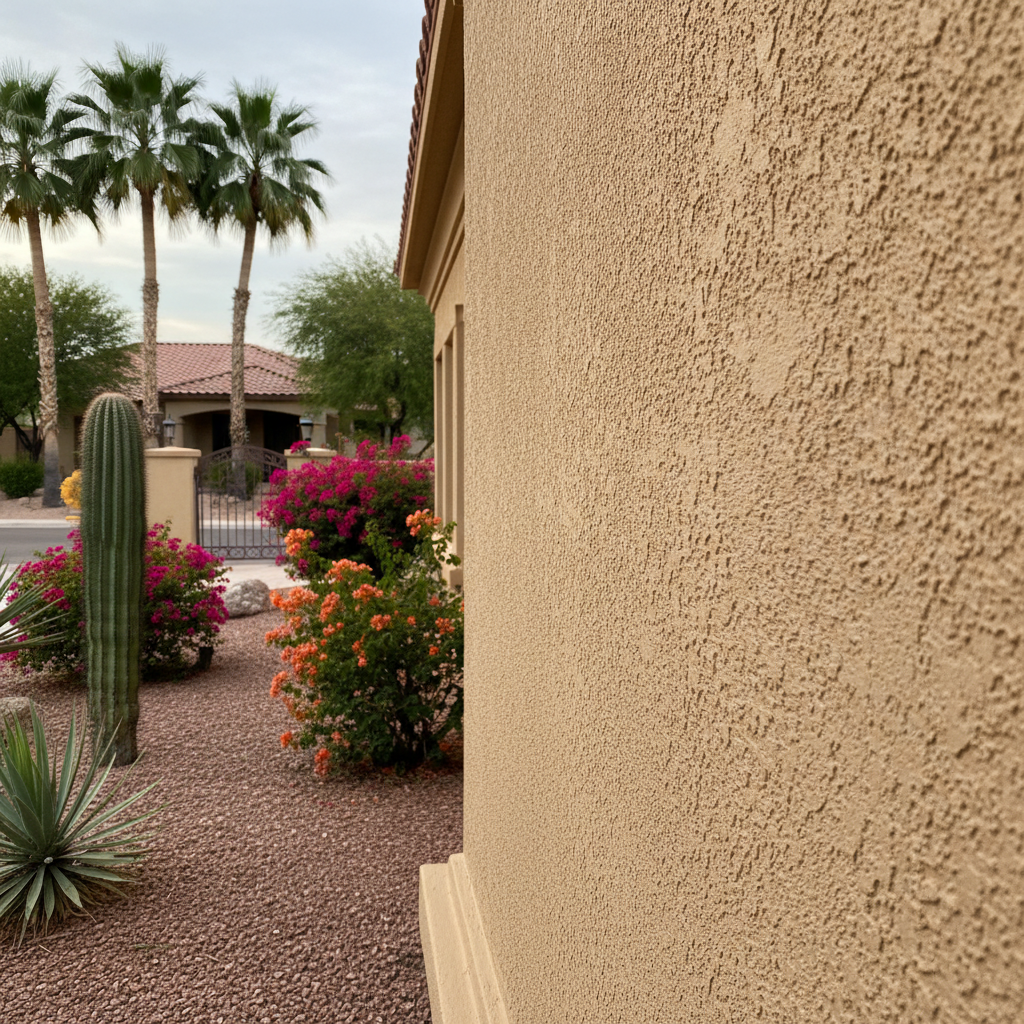 Completed eifs installation work at a residential property in Scottsdale, AZ