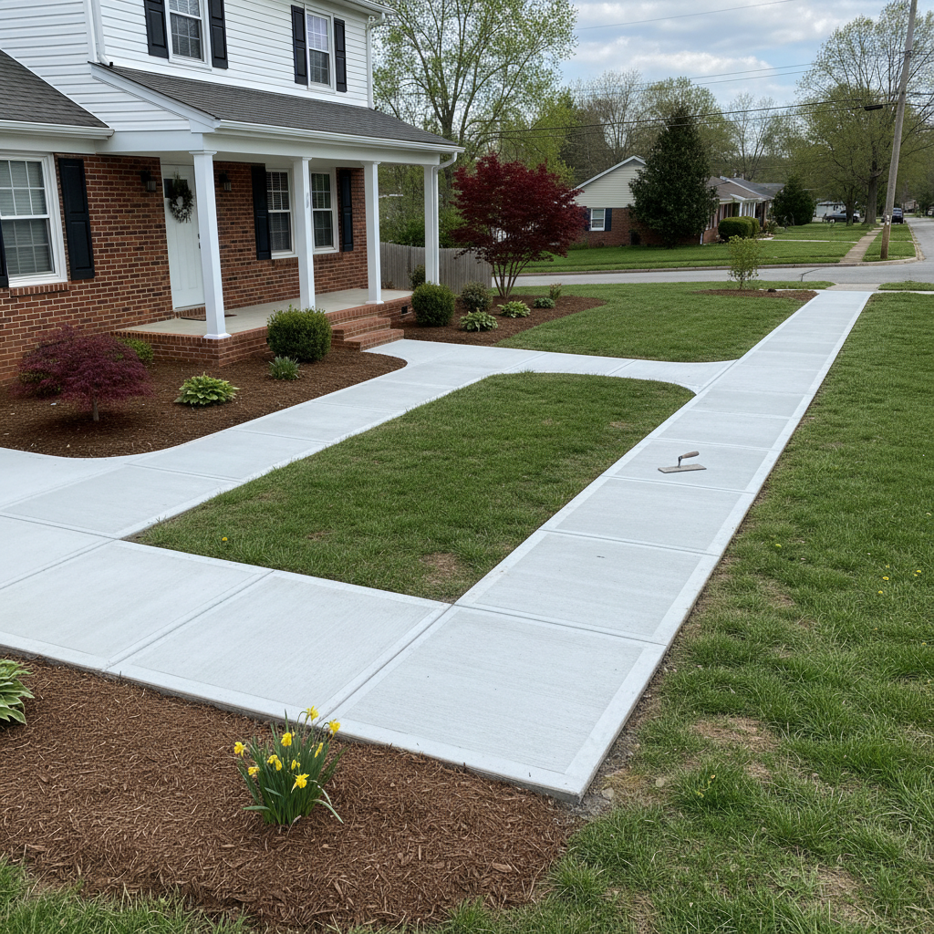 Concrete Sidewalks in Petersburg