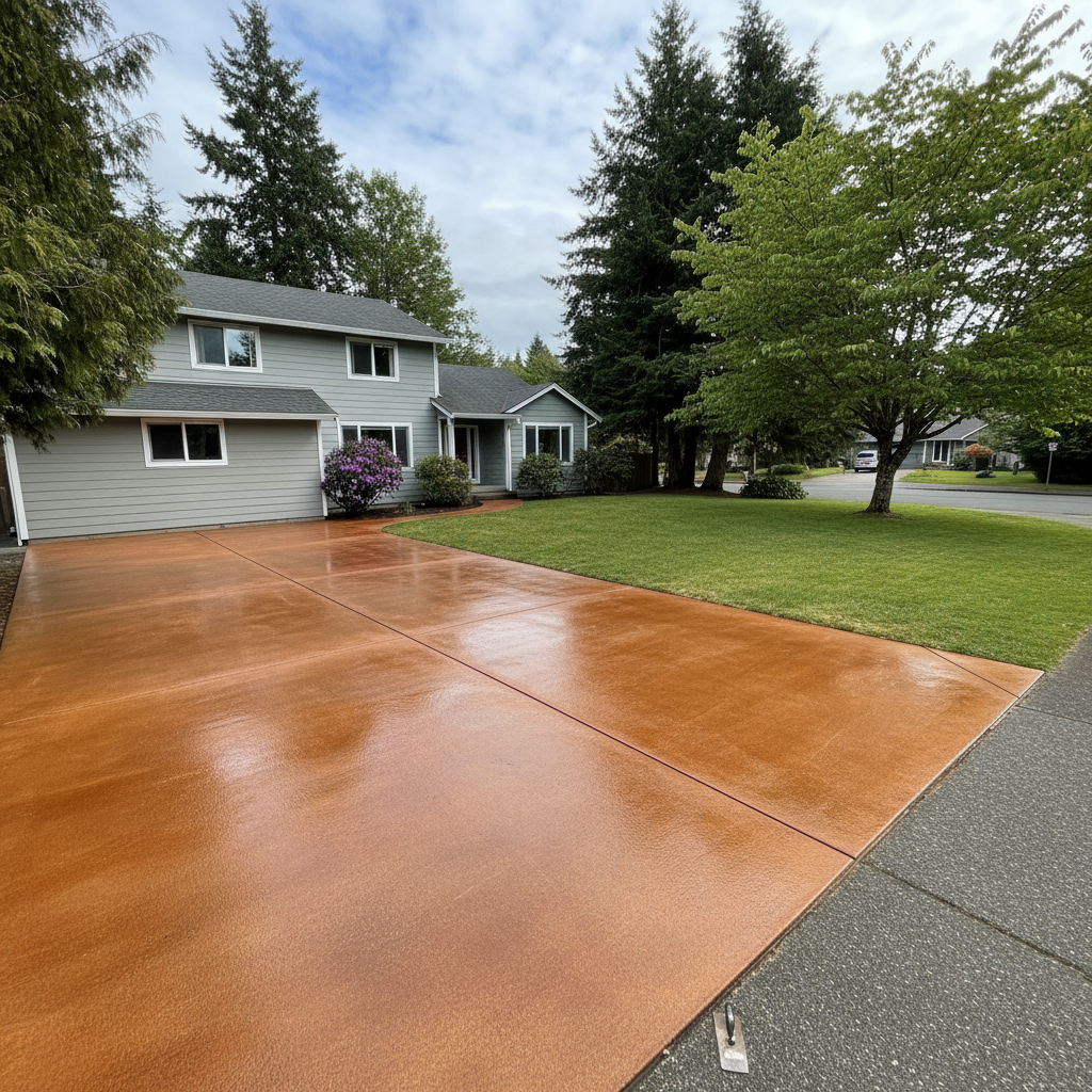 Concrete Staining in Lynnwood, WA
