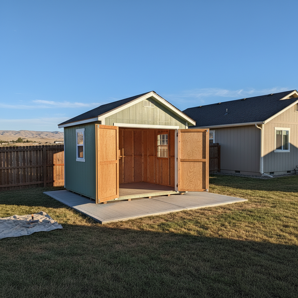 Shed Foundation Work in Moses Lake