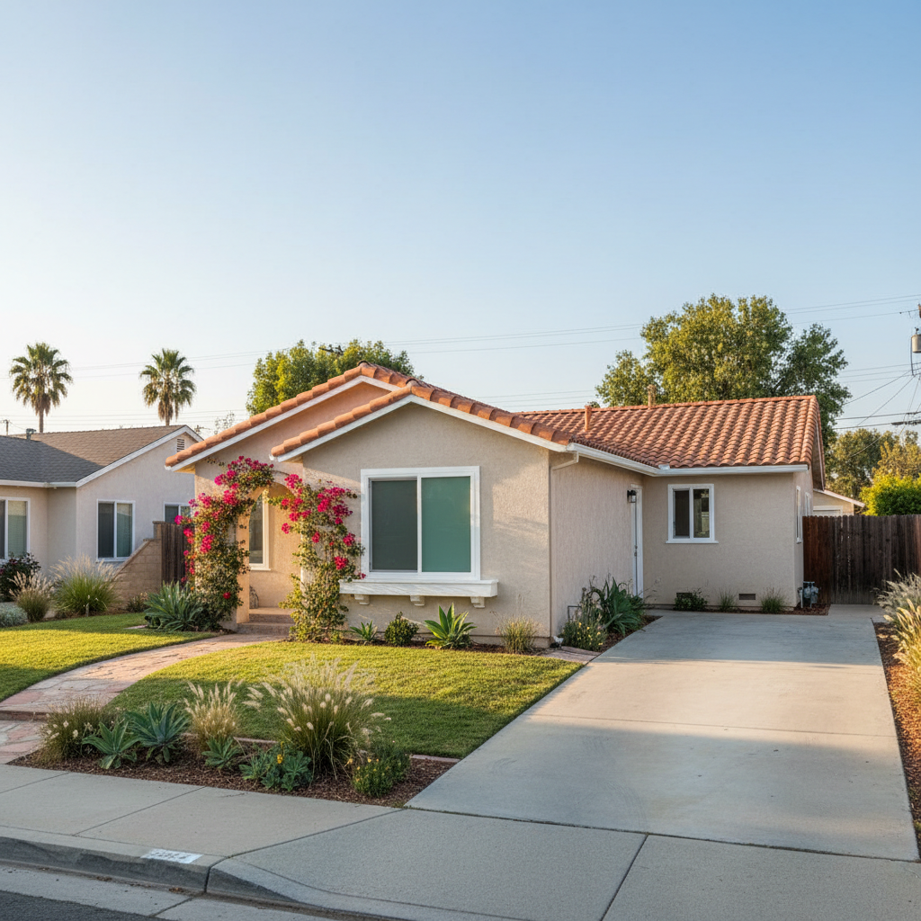 Completed bathroom expansion work at a residential property in Buena Park, CA