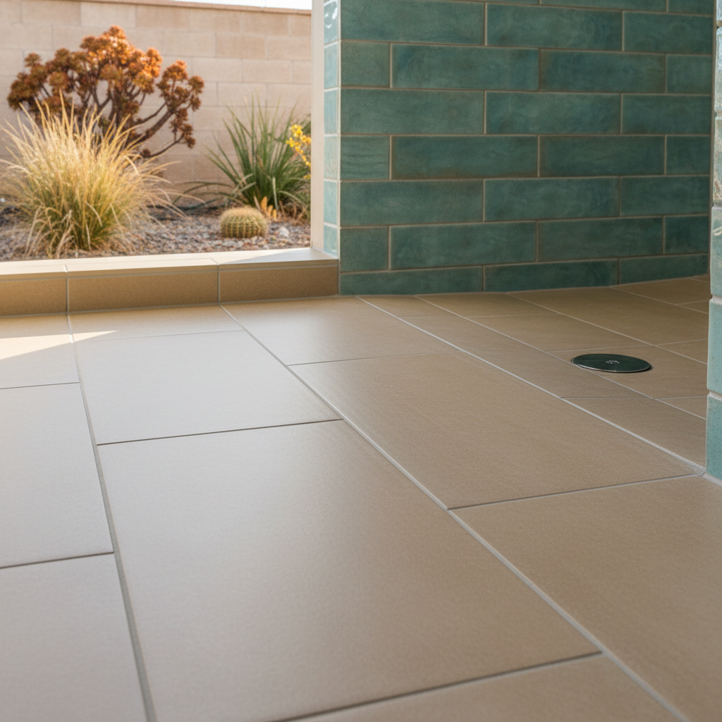 Completed tile and flooring installation work at a residential property in El Monte, CA
