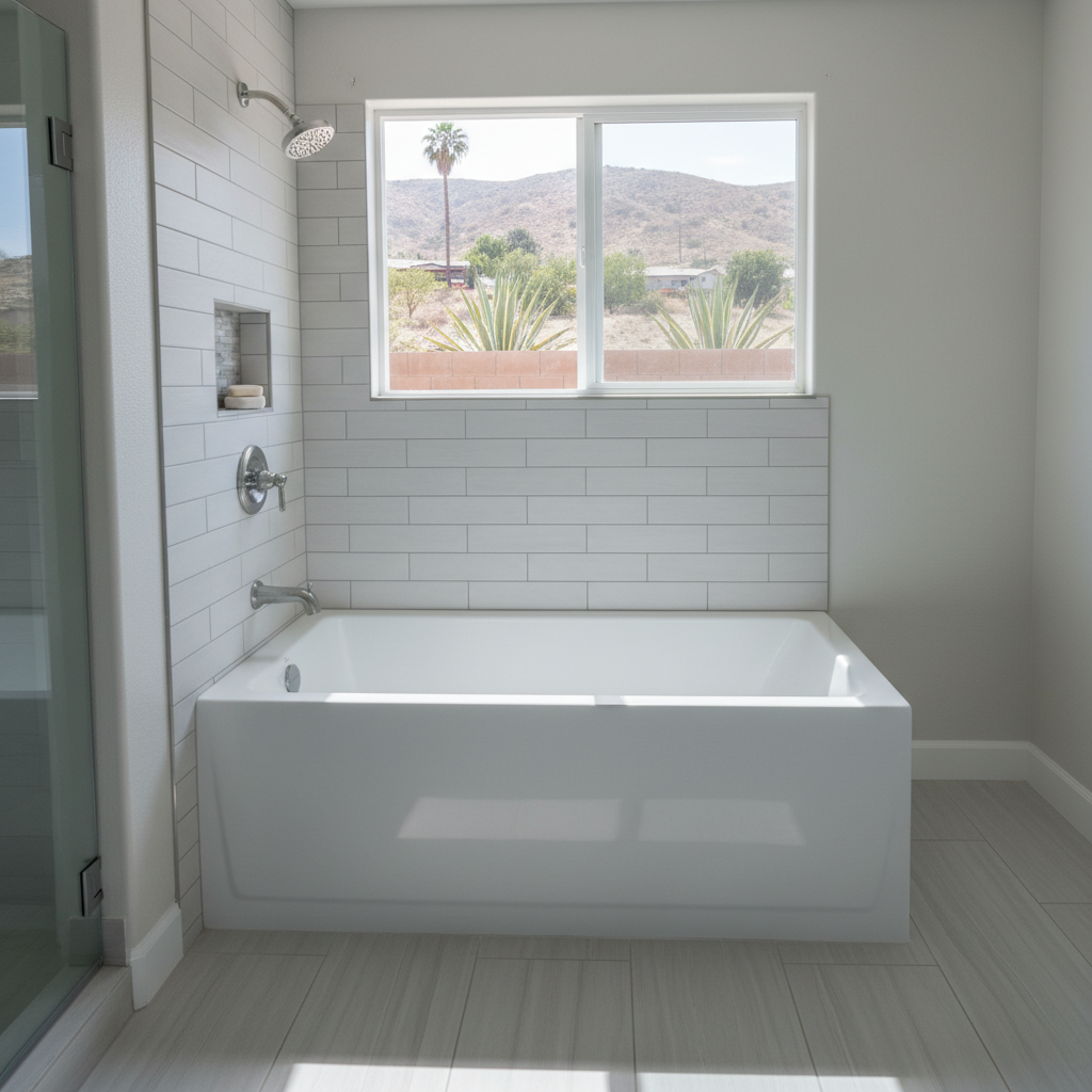 Completed bathtub replacement work at a residential property in La puente, CA