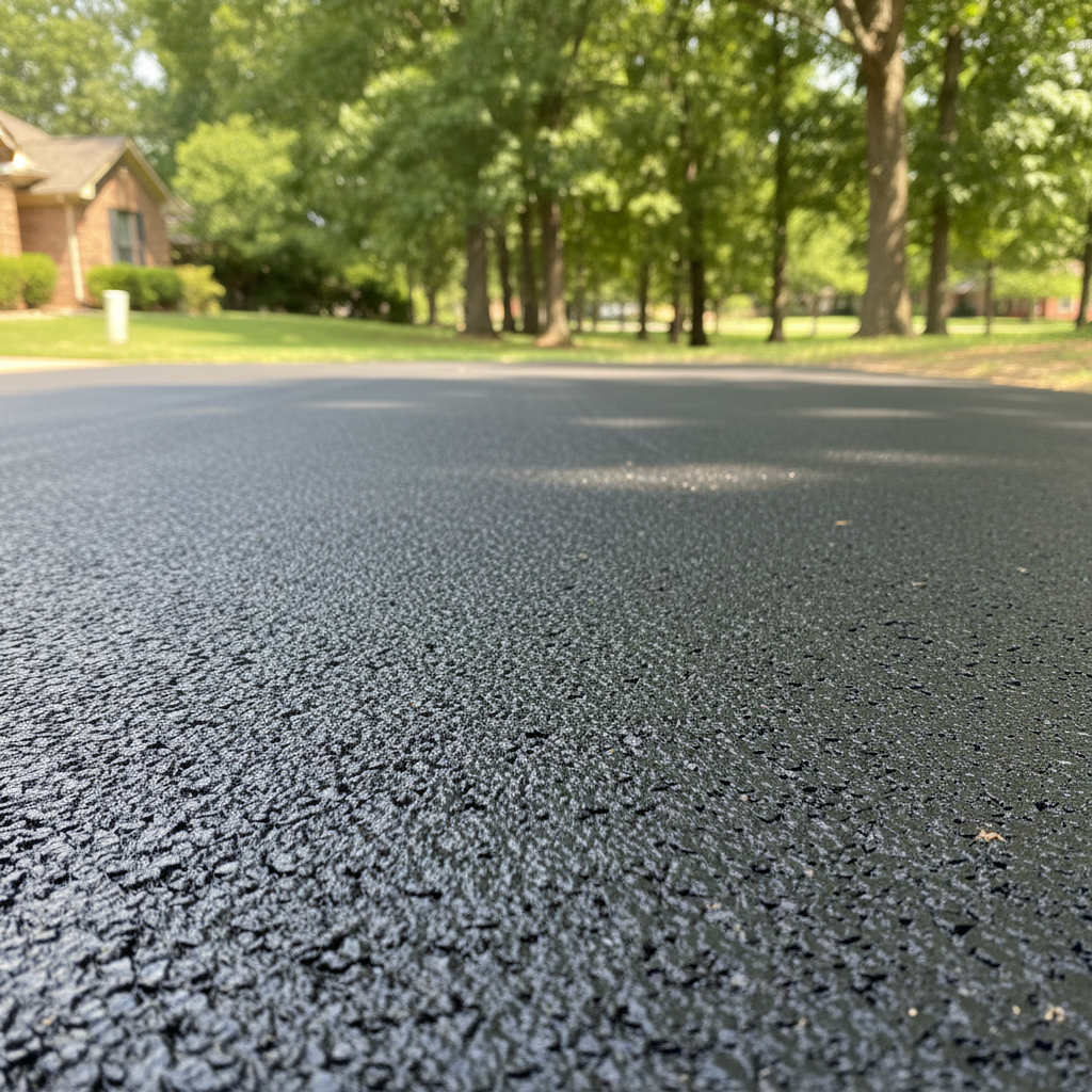 Completed commercial asphalt work at a residential property in Springdale, AR