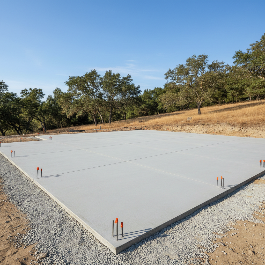 Completed foundation construction work at a residential property in Palo Alto, CA