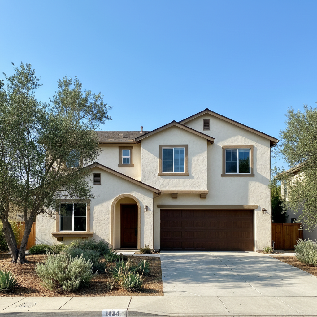 Completed commercial stucco work at a residential property in Claremont, CA