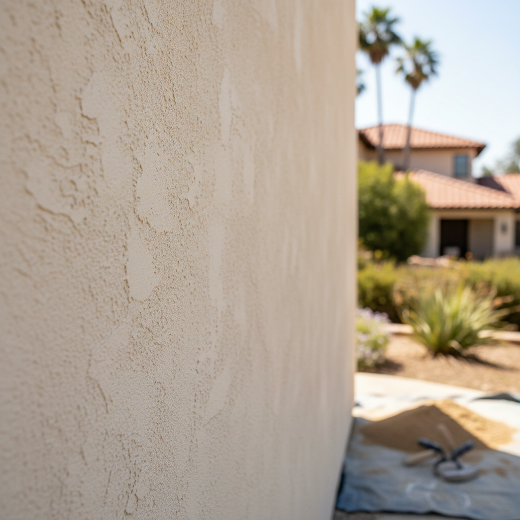 Completed stucco redashing work at a residential property in Beverly Hills, CA