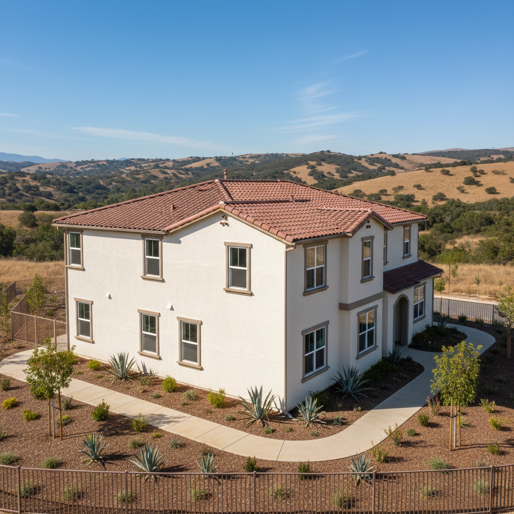 Completed commercial stucco work at a residential property in Temecula, CA