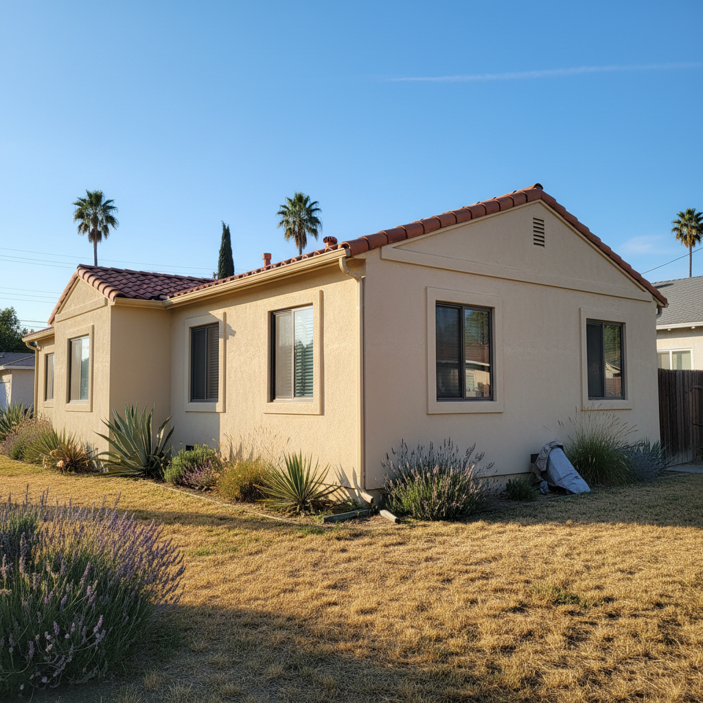 Completed eifs installation work at a residential property in Los Angeles, CA