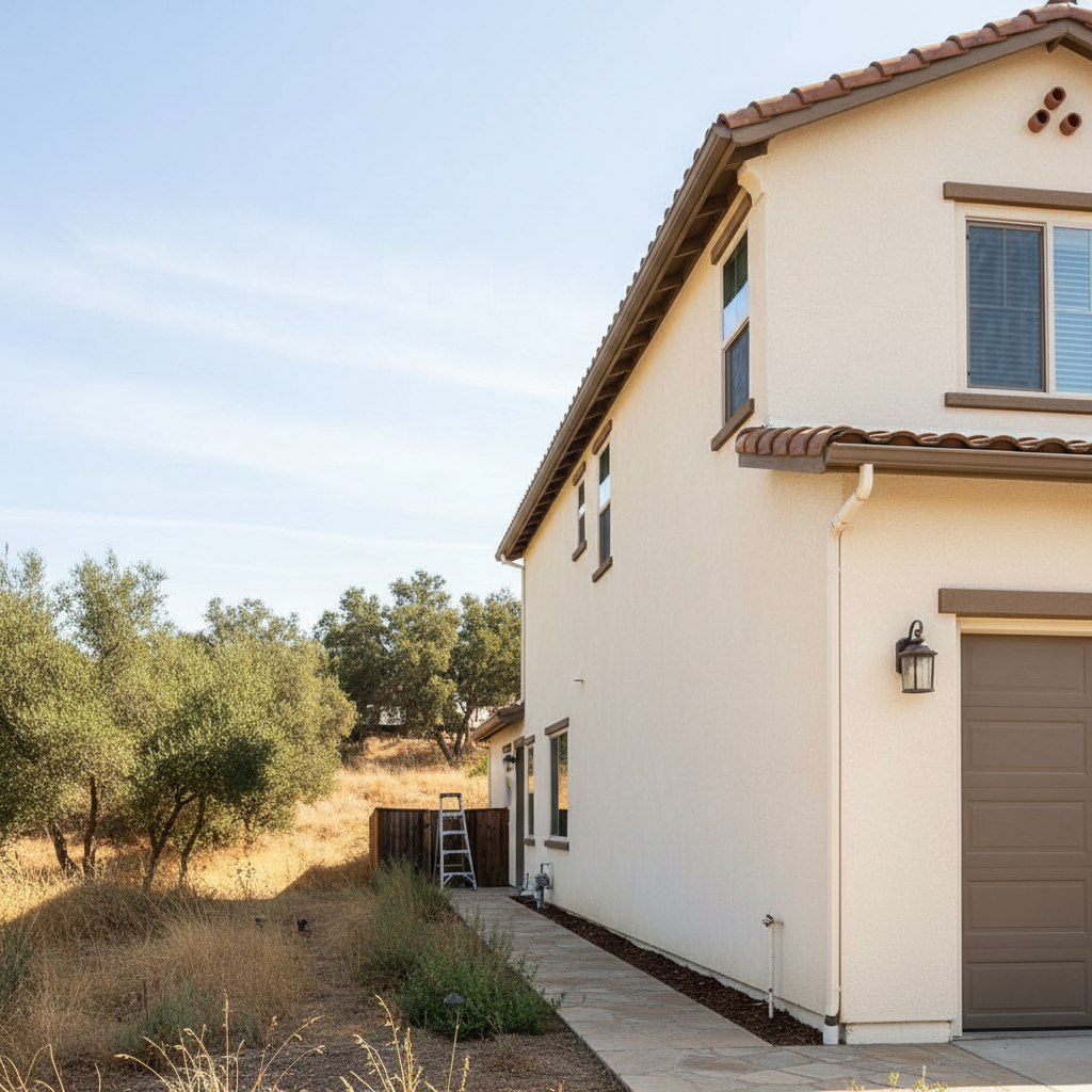 Completed commercial stucco work at a residential property in Santa Clarita, CA