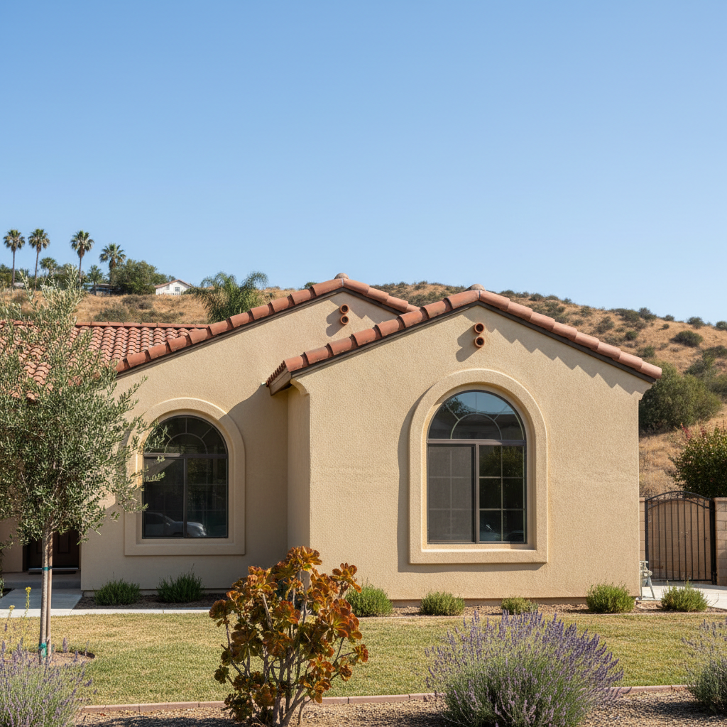 Completed eifs installation work at a residential property in Los Angeles, CA