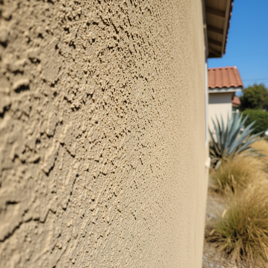 Completed stucco installation work at a residential property in North Hollywood, CA