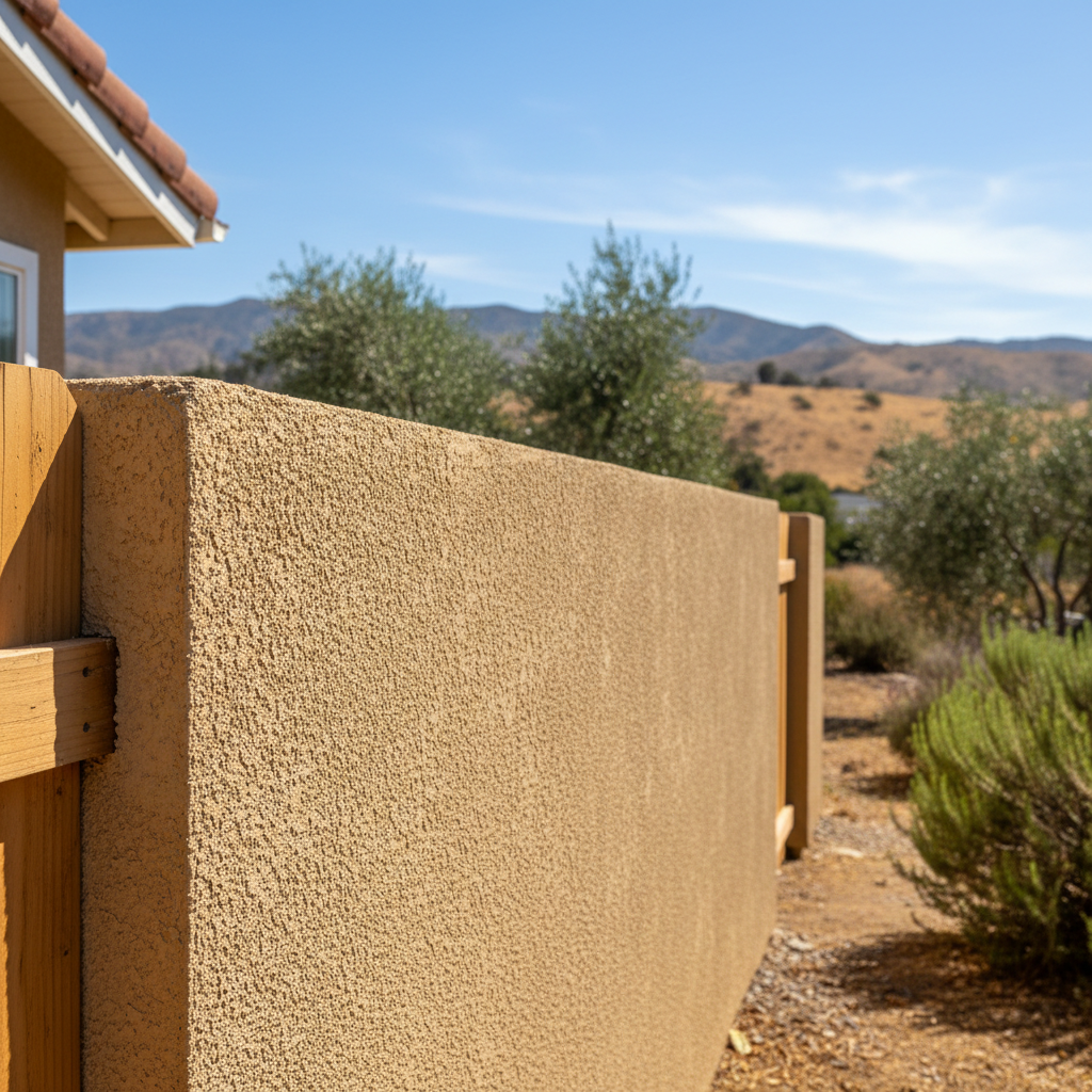 Completed stucco installation work at a residential property in North Hollywood, CA