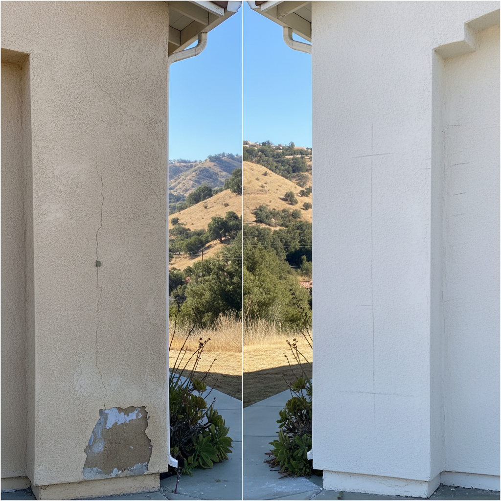 Completed stucco inspection work at a residential property in Santa Clarita, CA