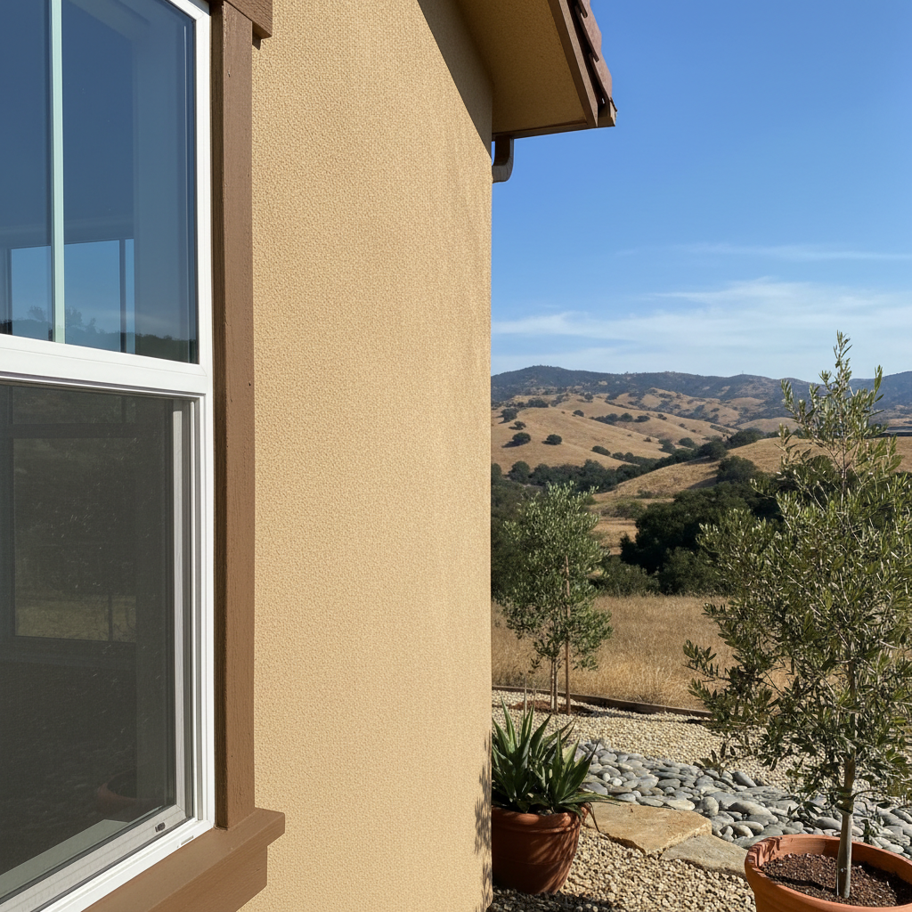 Completed stucco replacement work at a residential property in Temecula, CA