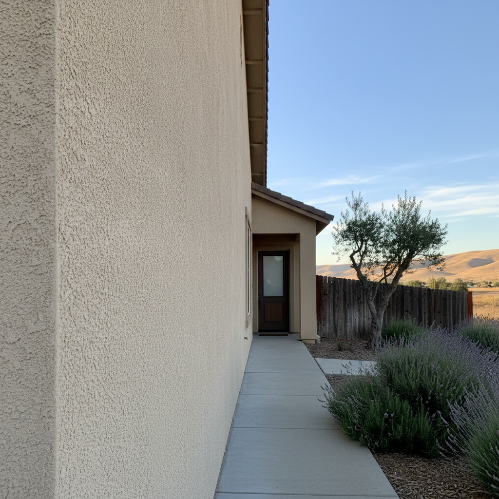 Completed commercial stucco work at a residential property in Modesto, CA