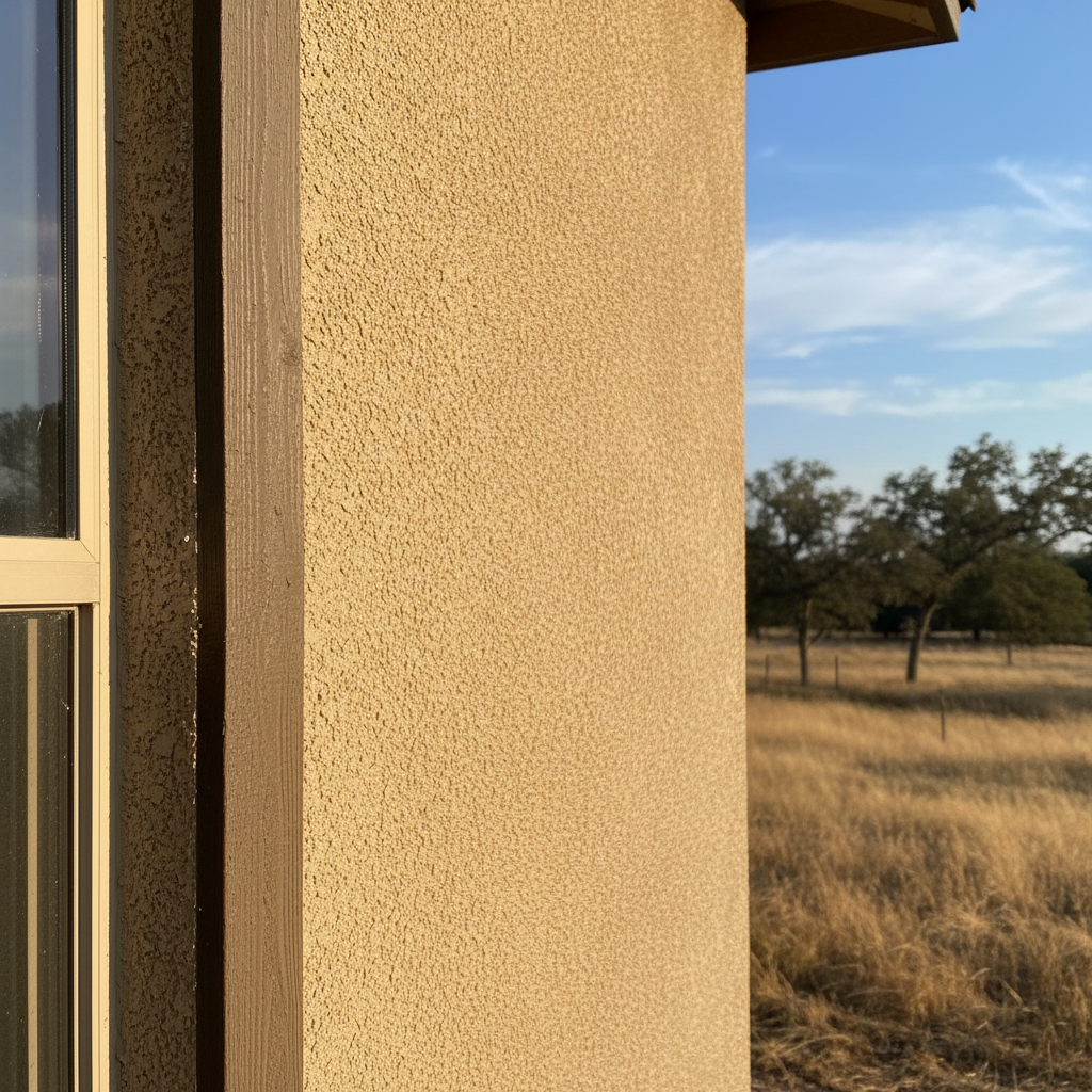 Completed stucco installation work at a residential property in Clovis, CA