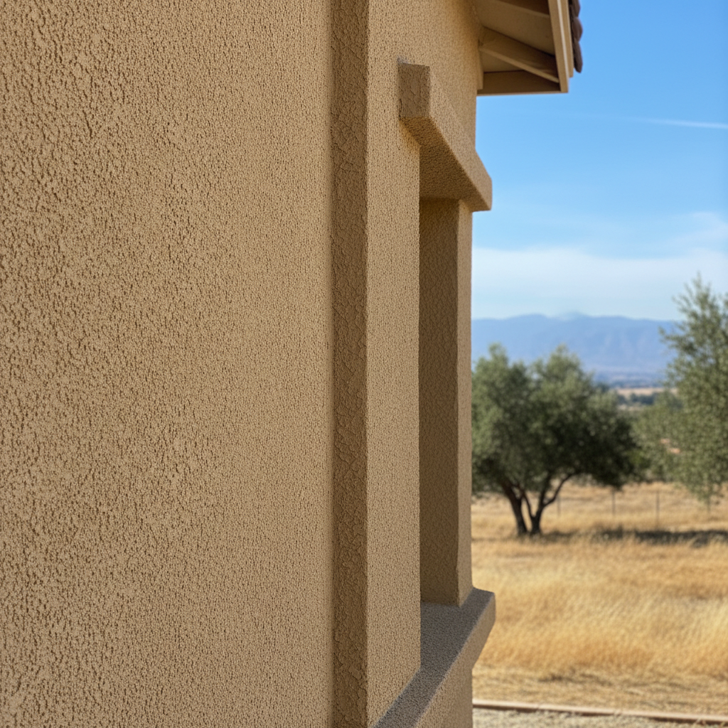 Completed eifs installation work at a residential property in Clovis, CA