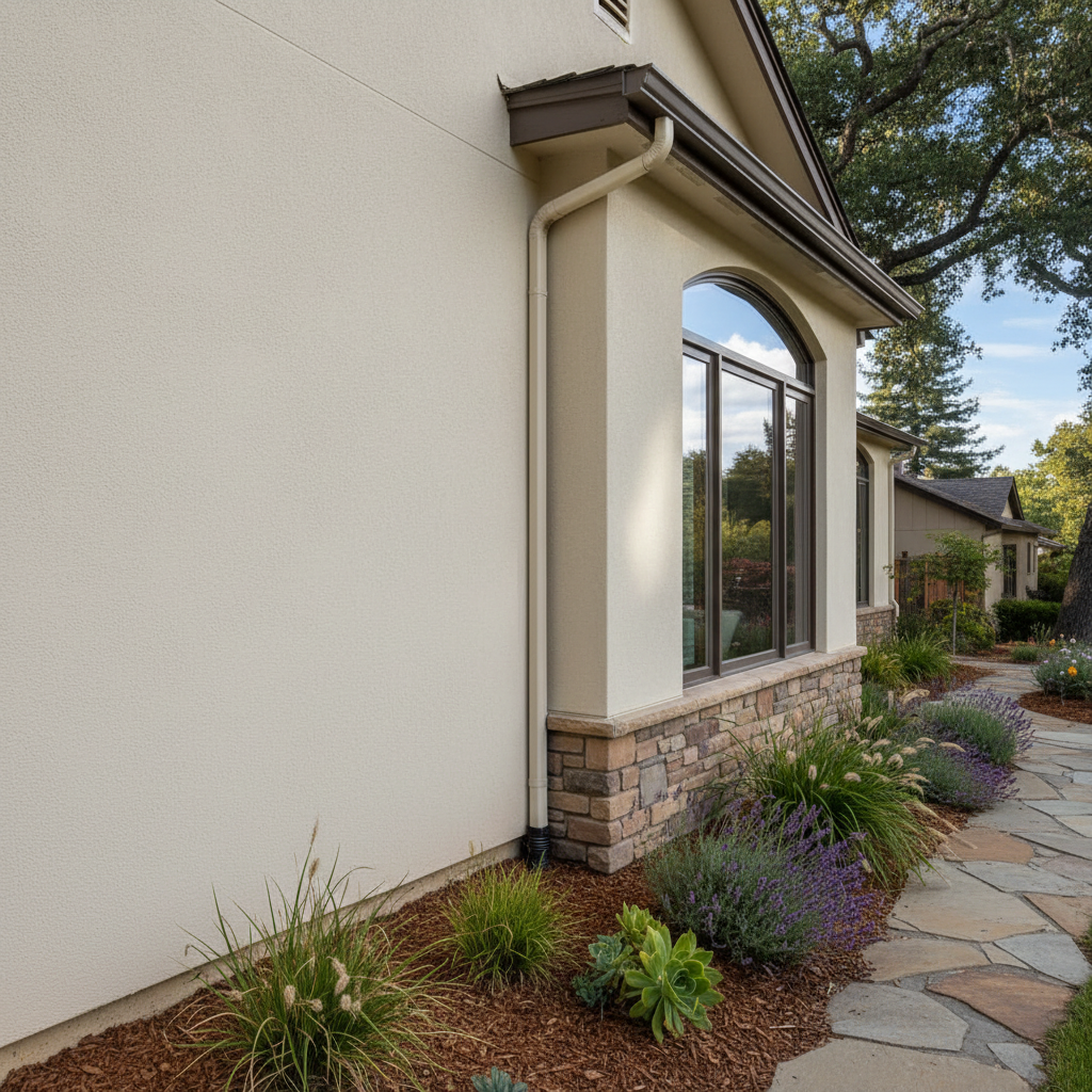 Completed eifs installation work at a residential property in Scotts Valley, CA