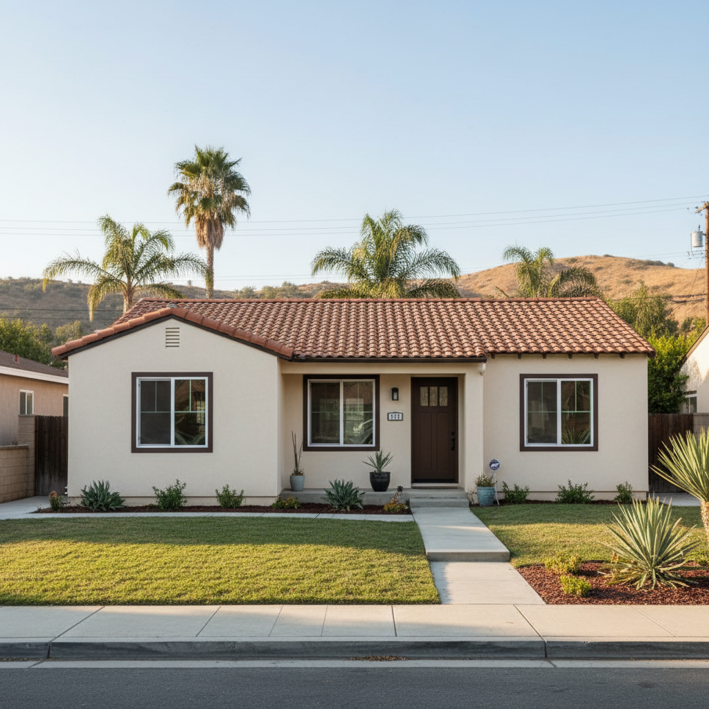 Completed stucco removal work at a residential property in National City, CA