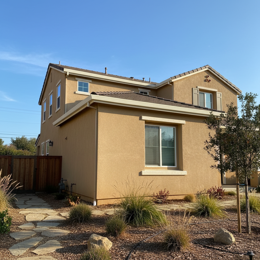 Completed commercial stucco work at a residential property in Antioch, CA