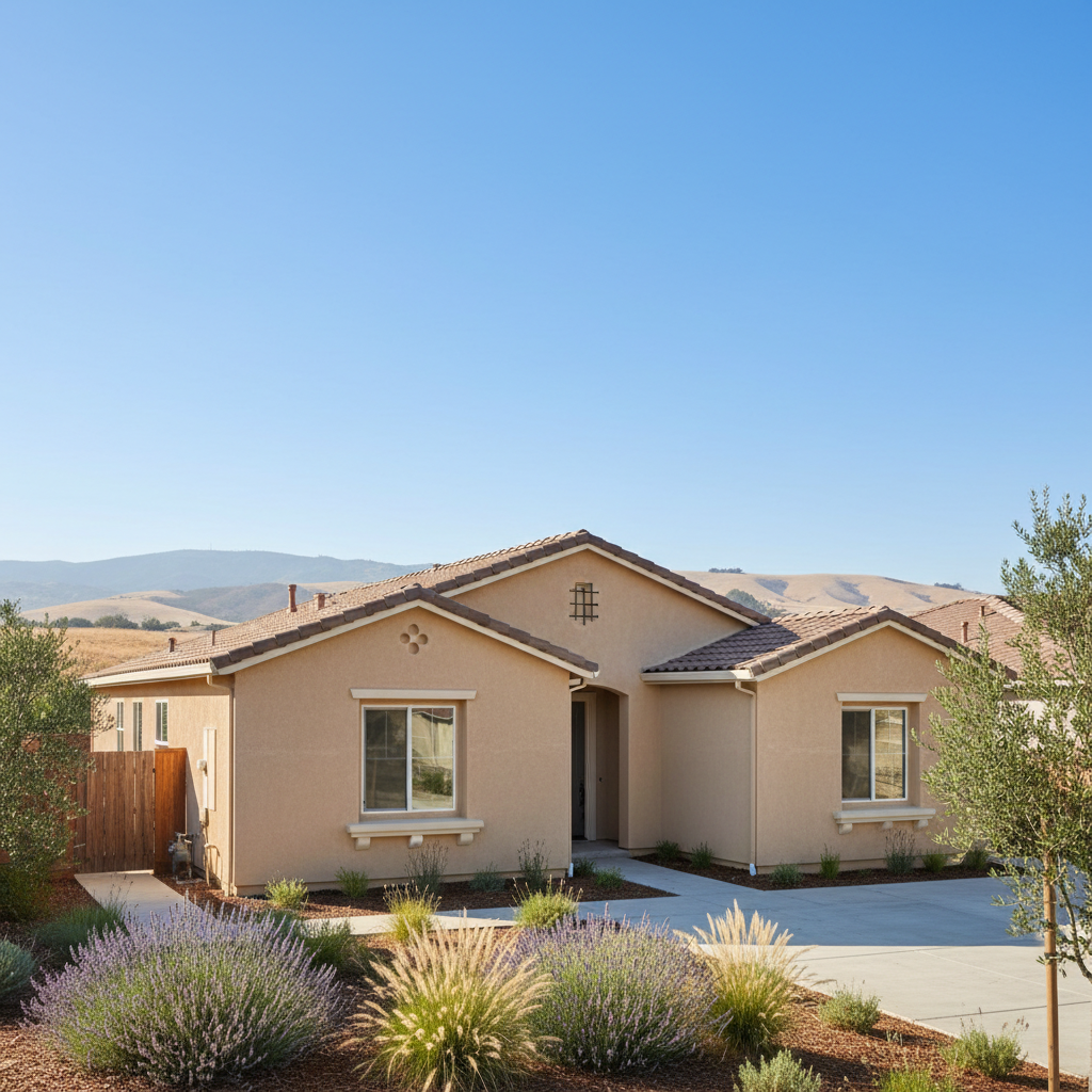 Completed eifs installation work at a residential property in Fairfield, CA