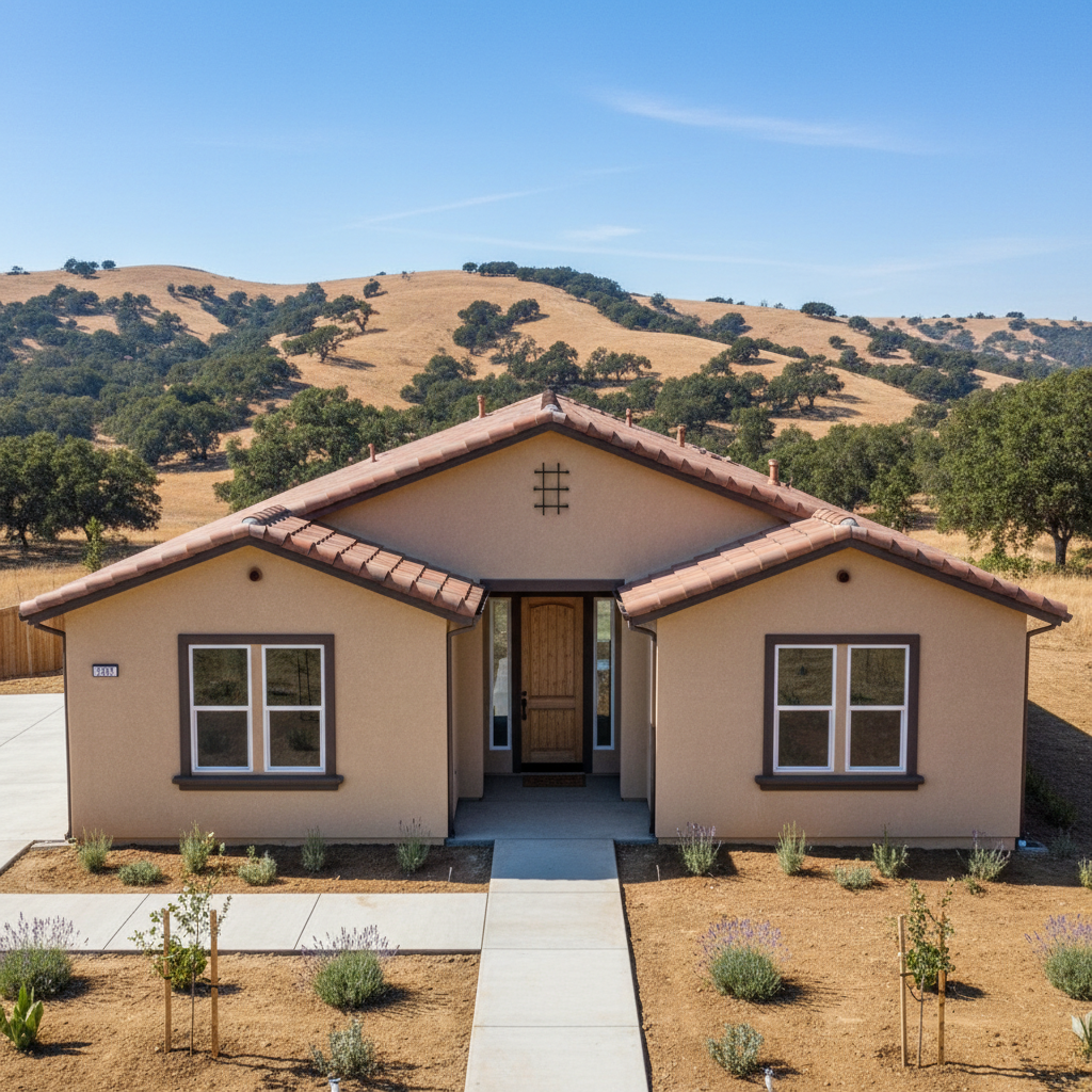 Completed eifs installation work at a residential property in Fairfield, CA