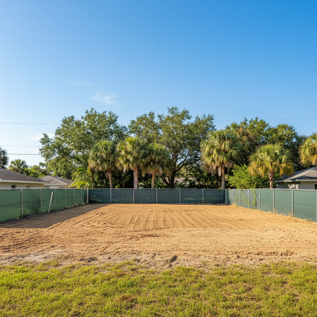 Completed commercial demolition work at a residential property in Port Richey, FL