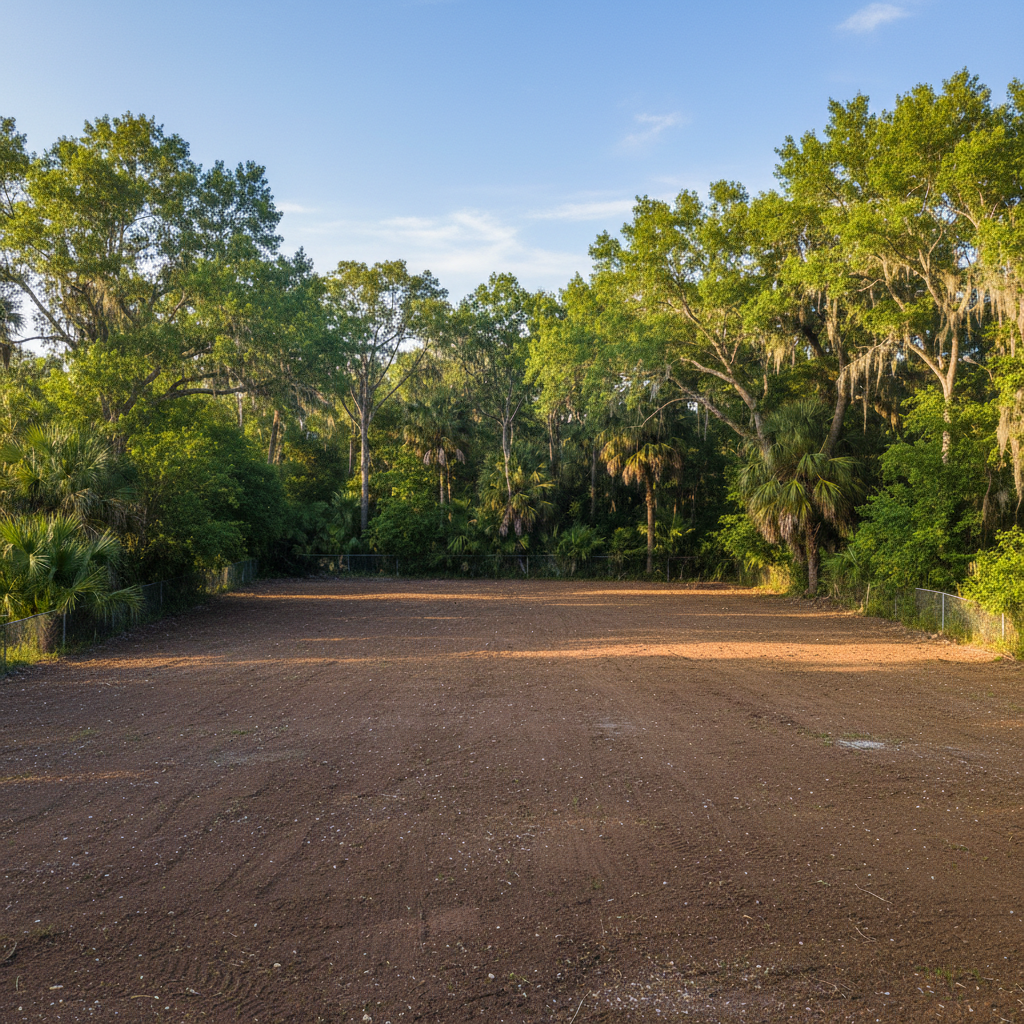 Completed debris removal work at a residential property in Silver Springs, FL