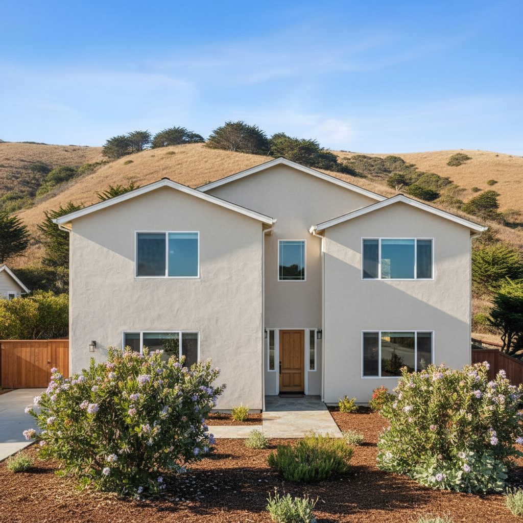 Completed stucco inspection work at a residential property in Pacifica, CA