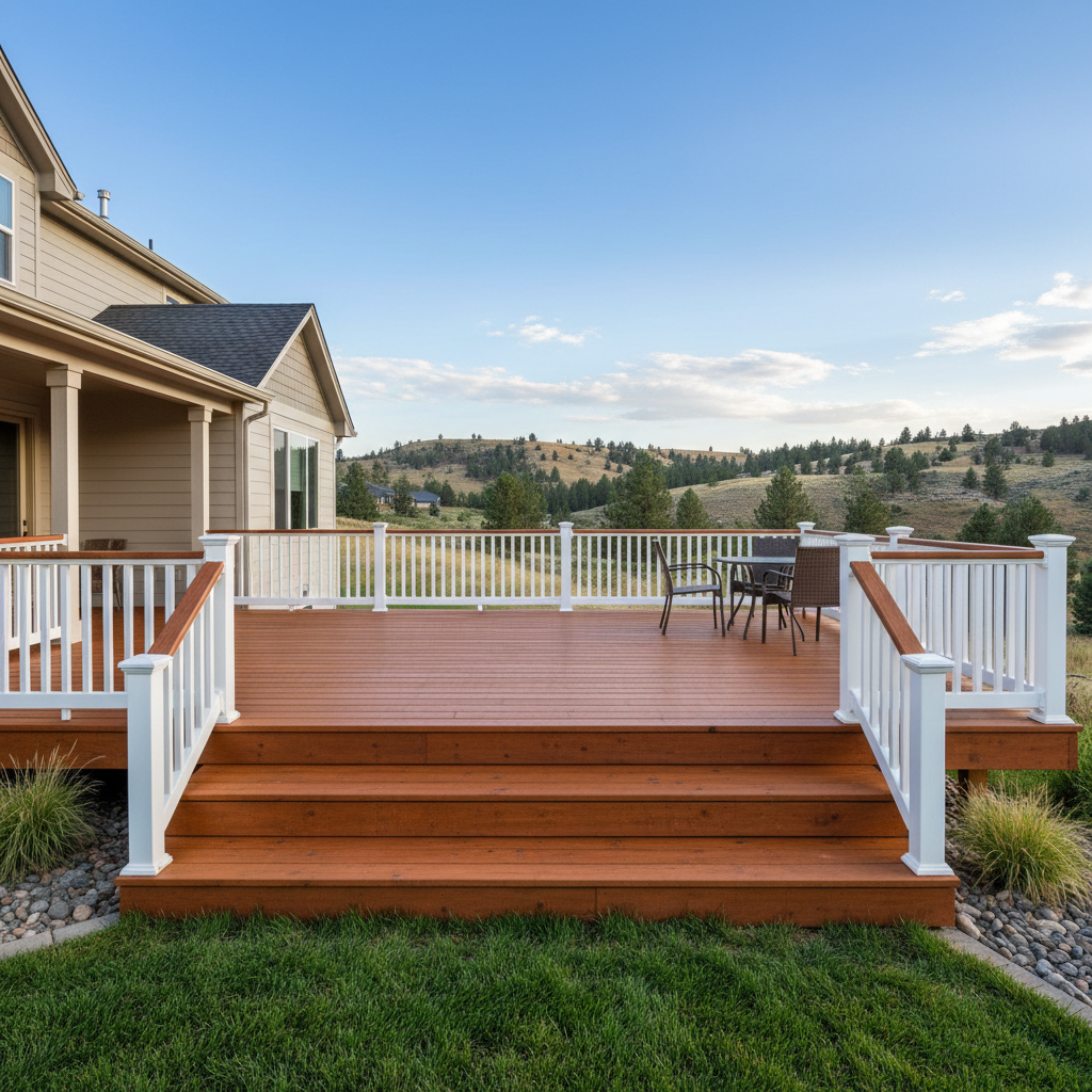 Completed deck painting & staining work at a residential property in Eagle, ID