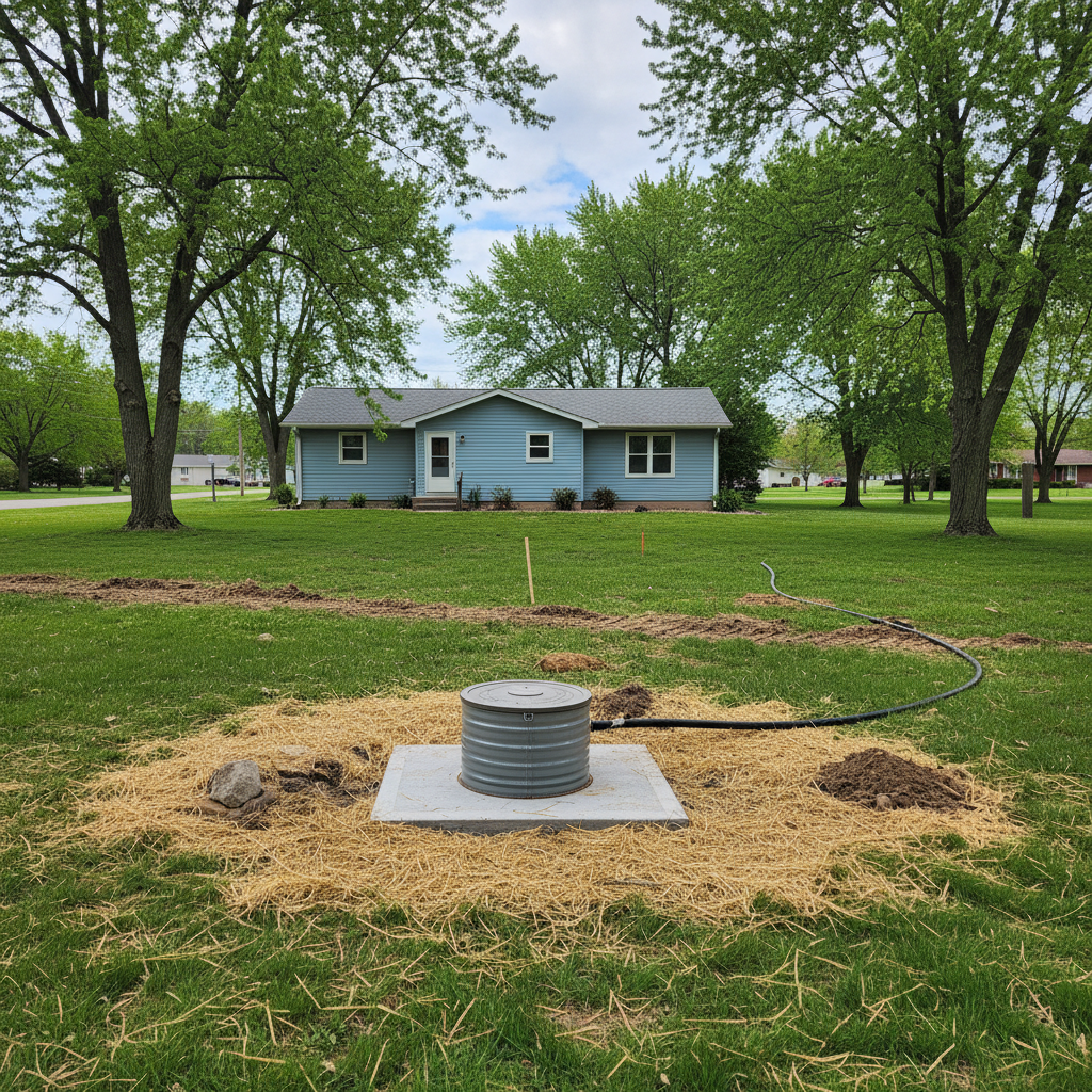 Completed well drilling work at a residential property in Rockford, IL