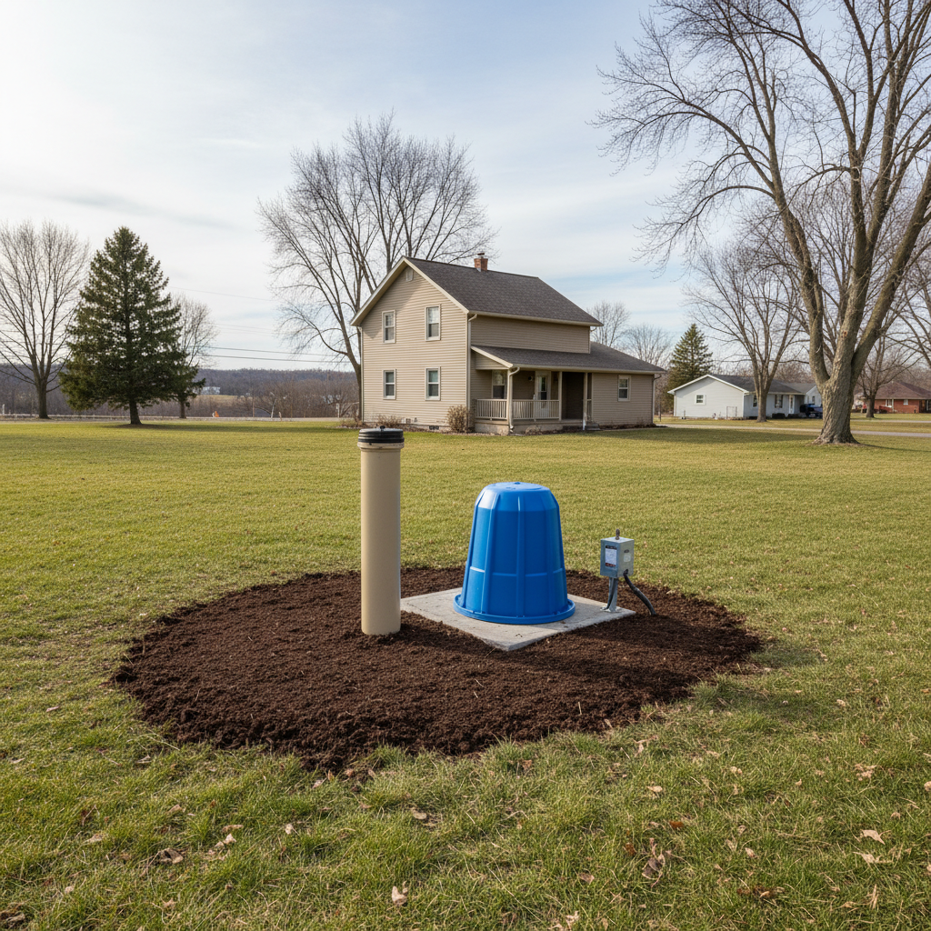 Completed well drilling work at a residential property in Rockford, IL