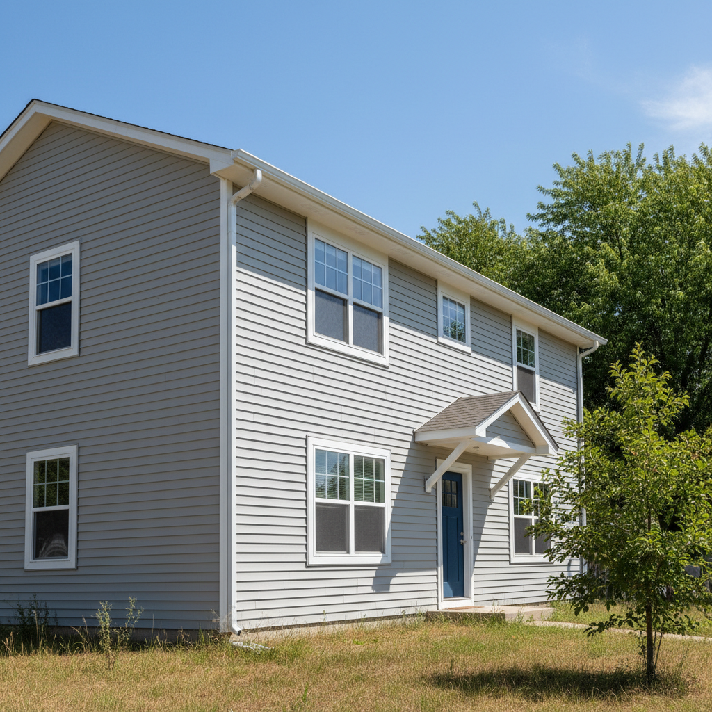 Completed siding installation work at a residential property in Salina, KS
