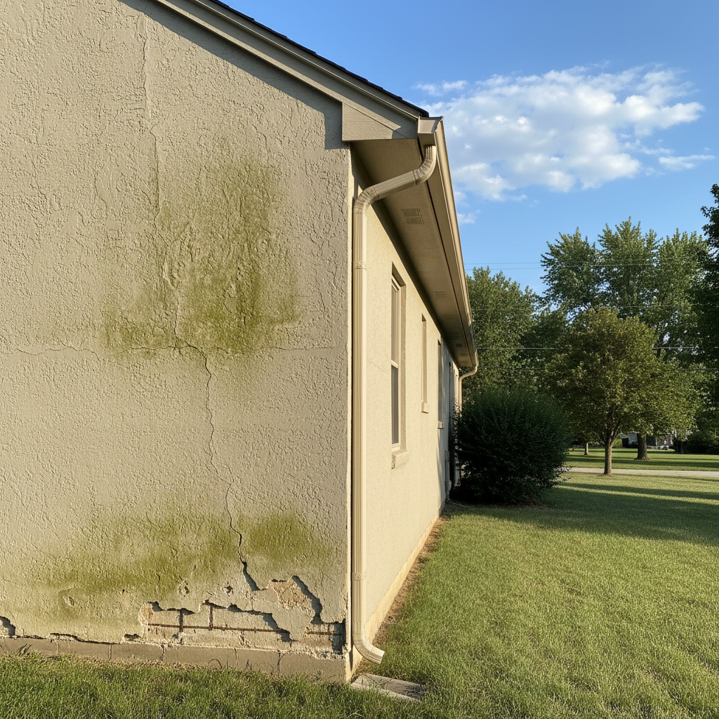 Completed stucco redashing work at a residential property in Topeka, KS