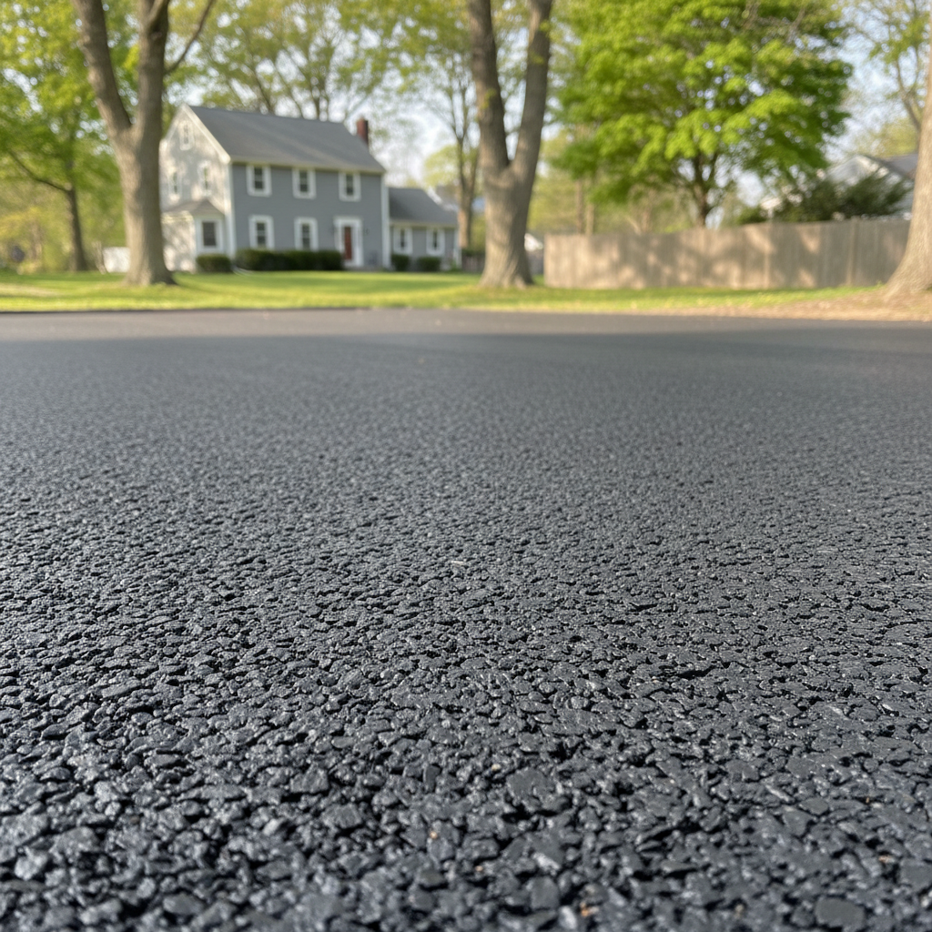 Completed commercial asphalt work at a residential property in Lynn, MA