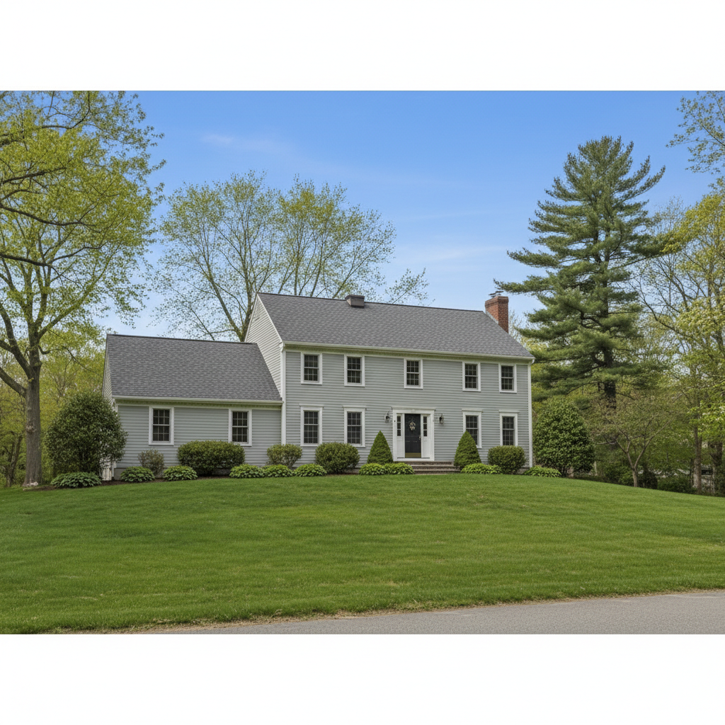 Completed new construction roofing work at a residential property in Lexington, MA