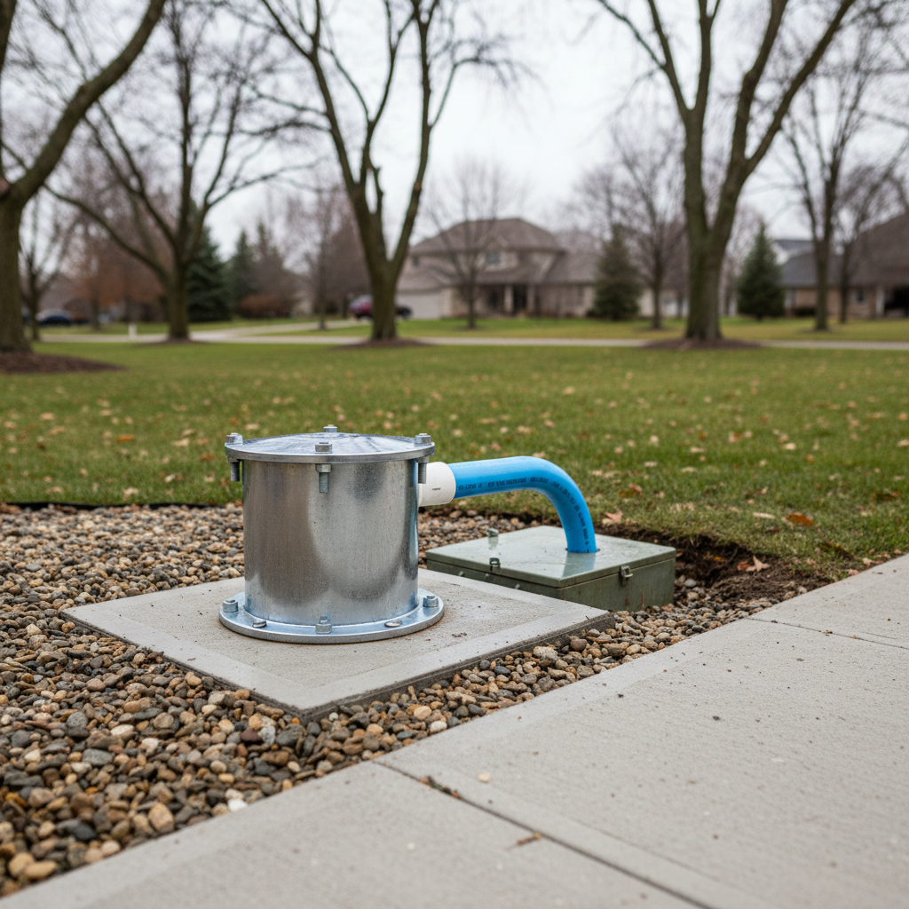 Completed pump installation work at a residential property in Kalamazoo, MI