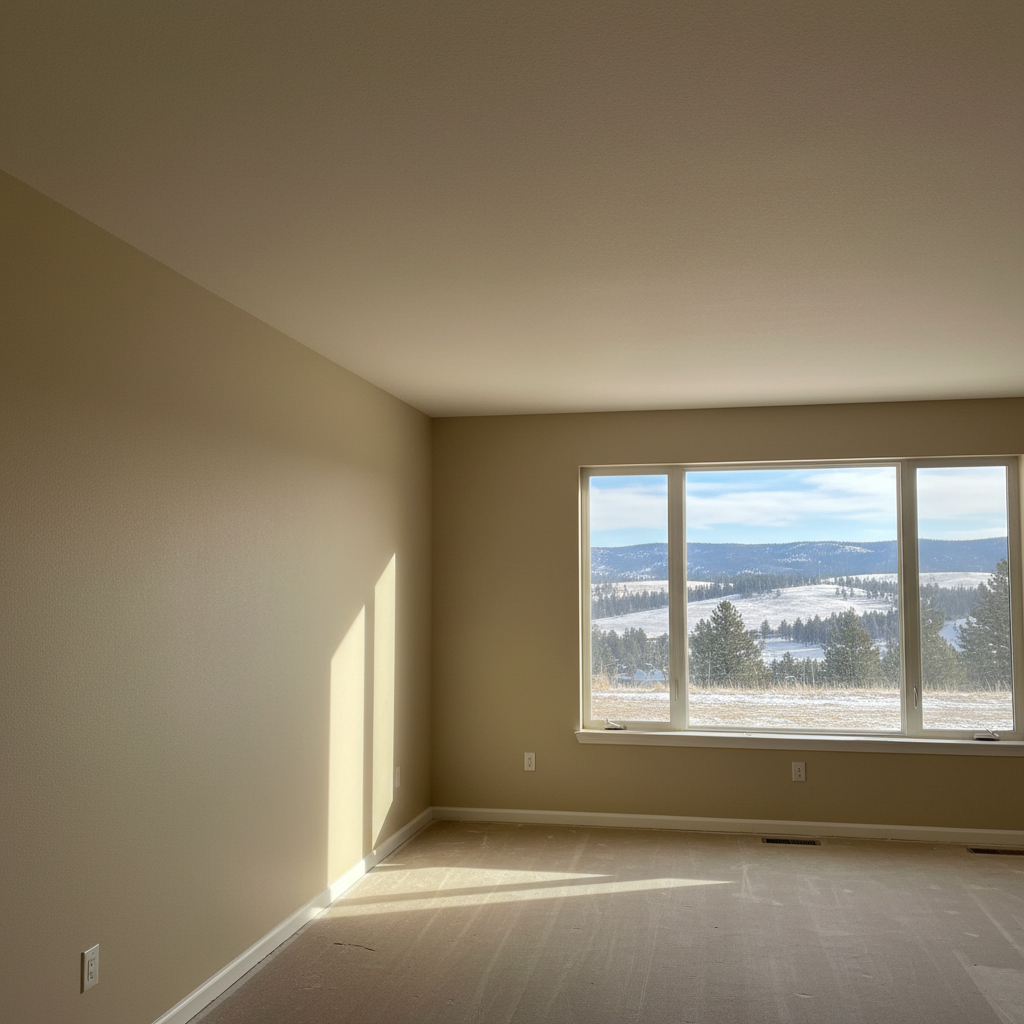 Completed wallpaper removal work at a residential property in Bozeman, MT