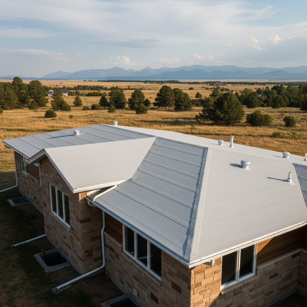 Completed commercial tpo roofing work at a residential property in Billings, MT