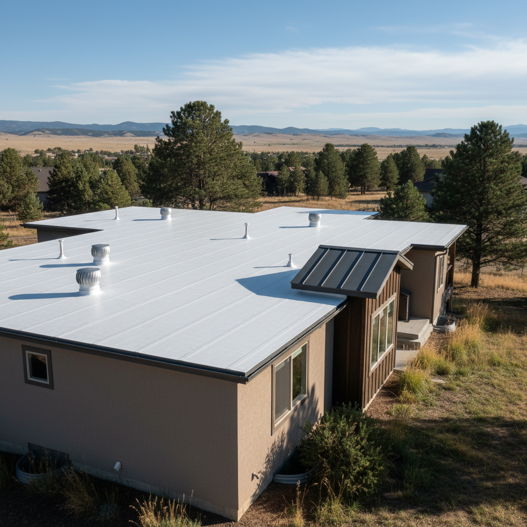 Completed commercial tpo roofing work at a residential property in Billings, MT