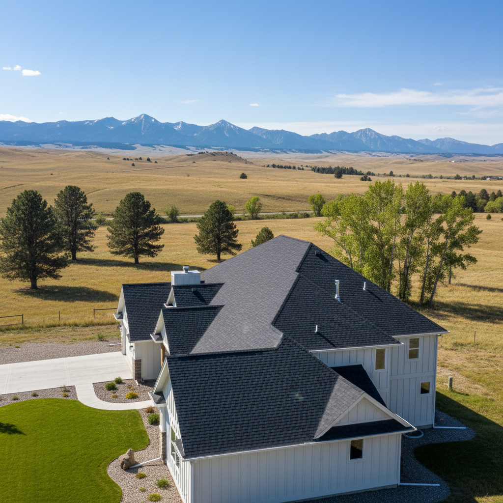 Completed new construction roofing work at a residential property in Great Falls, MT